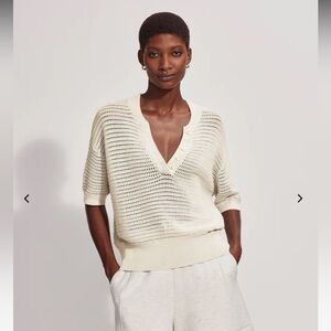 Varley Callie Knit Top - Egret / XS